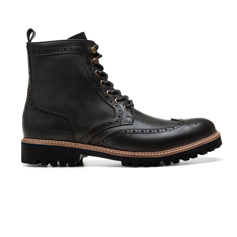 bota coturno masculina preta