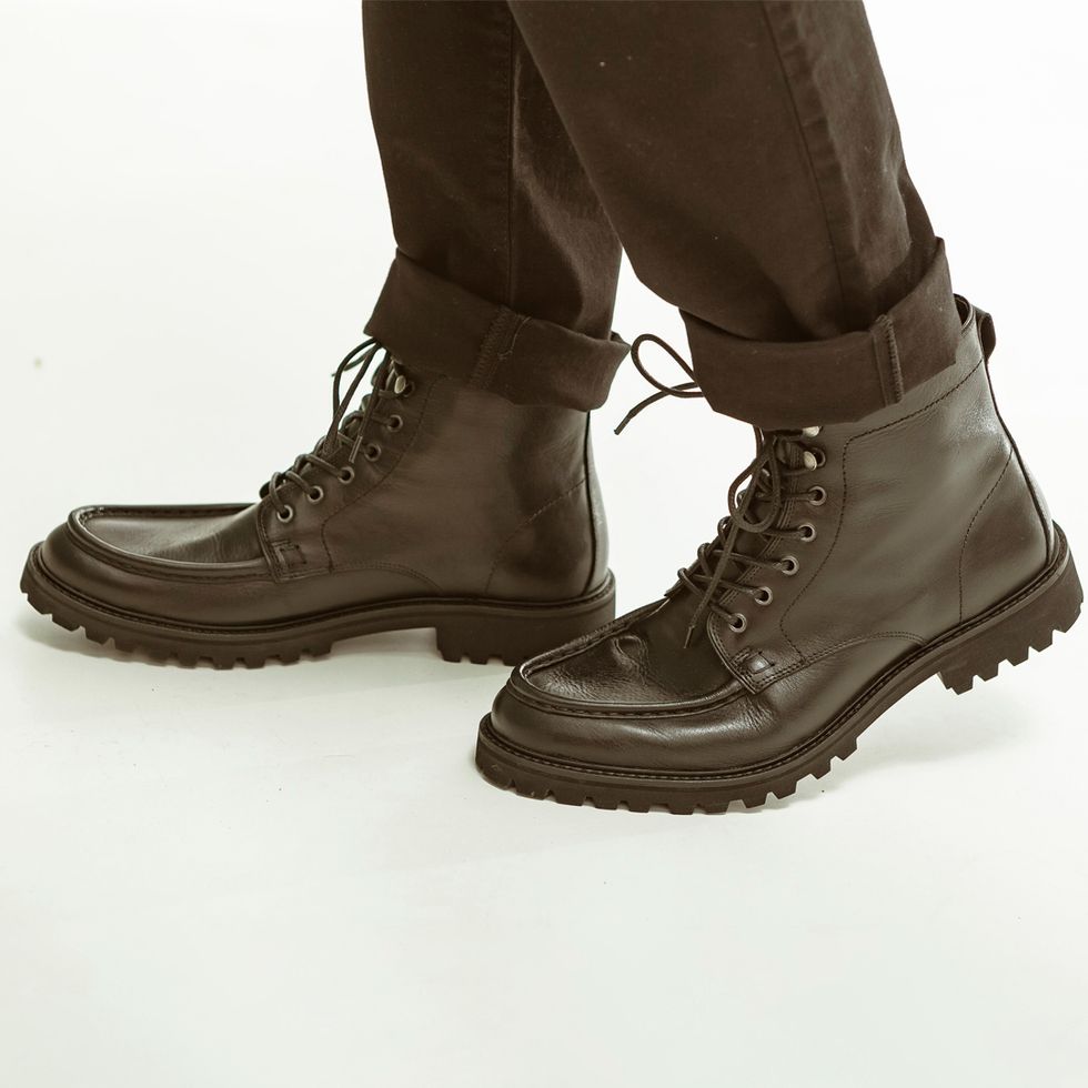 bota estilo coturno masculino